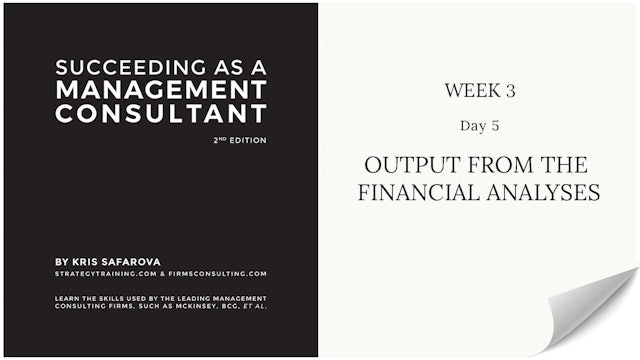 025 SAAMC Week 3 - Day 5 Output From The Financial Analyses