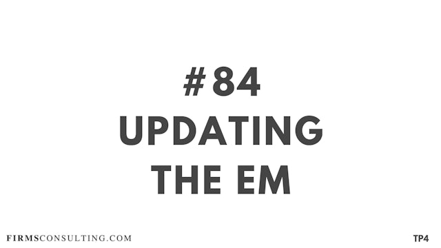 84 BAR 19.12 Updating the EM