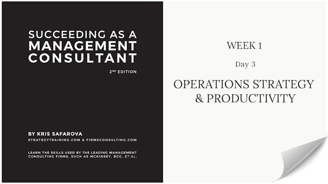 012 SAAMC Week 1 - Day 3 Operations Strategy & Productivity