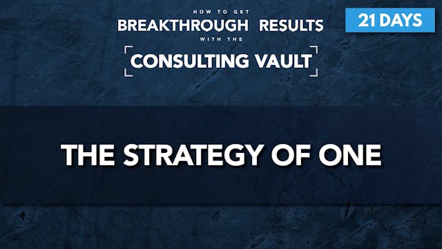 8 21D CVP The strategy of one