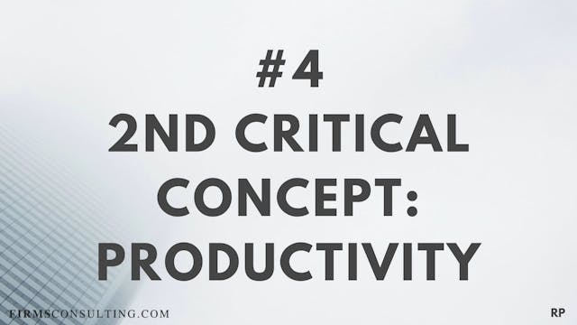 4 RP 2nd Insight. Productivity