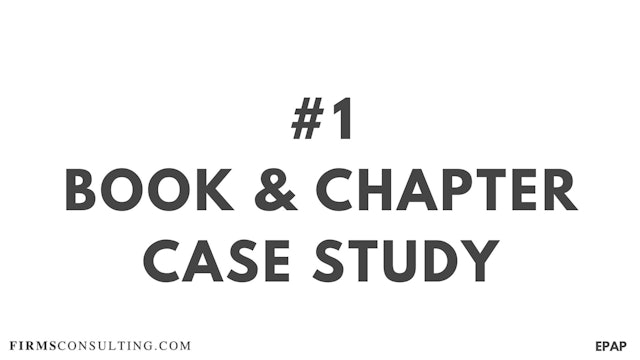 1. Book & Chapter Case Study