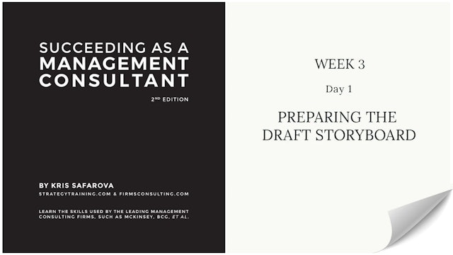 023 SAAMC Week 3 - Day 1 Preparing The Draft Storyboard
