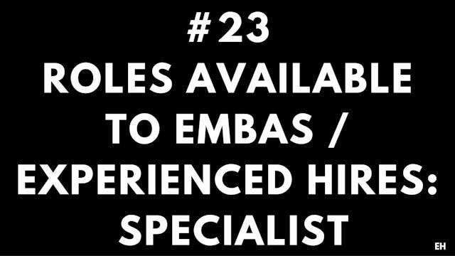 23 8.3 EH Roles available to EMBAS an...