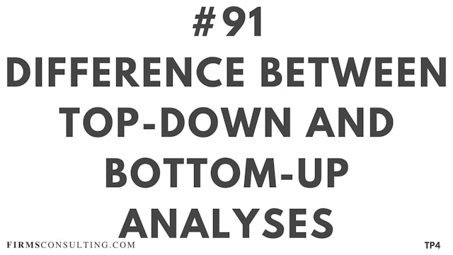 91 TP4 1 BAR 19.19 Difference between top-down and bottom-up analyses
