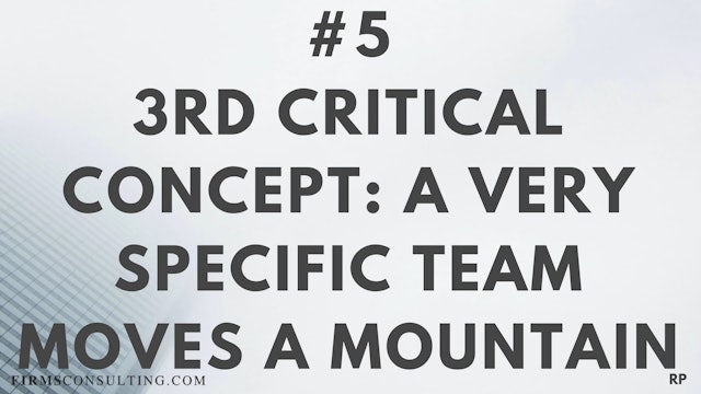 5 RP 3rd Insight. A very specific team moves a mountain