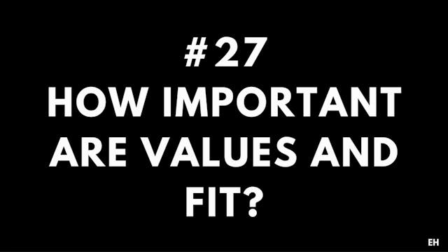 27 9.2 EH How important are values an...