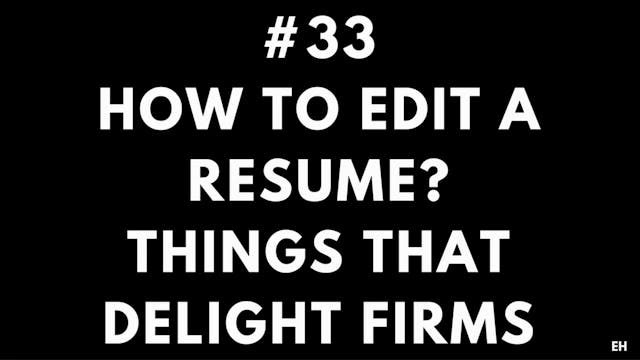 33 10 4 2 EH How to edit a resume. Th...