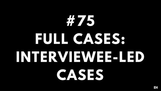 75 15 2 2 EH Full cases. Interviewee ...