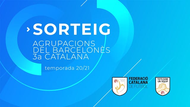 Sorteig agrupacions del Barcelonès de...