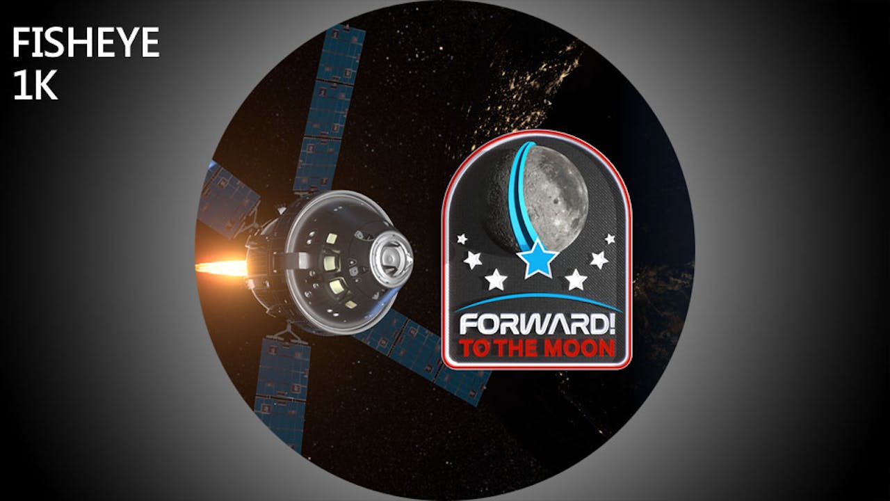 Forward To The Moon - fisheye