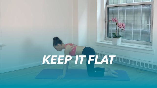 Keep it flat