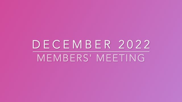 December Meeting