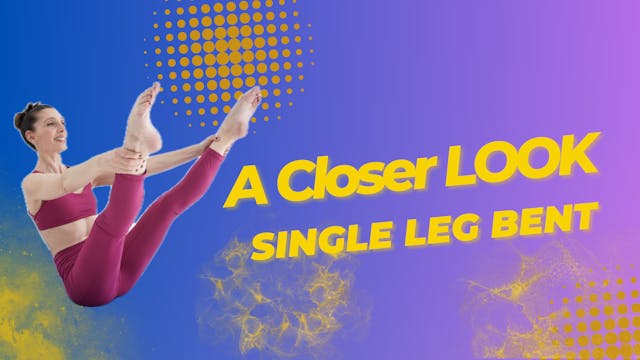 A closer look - Single bent leg