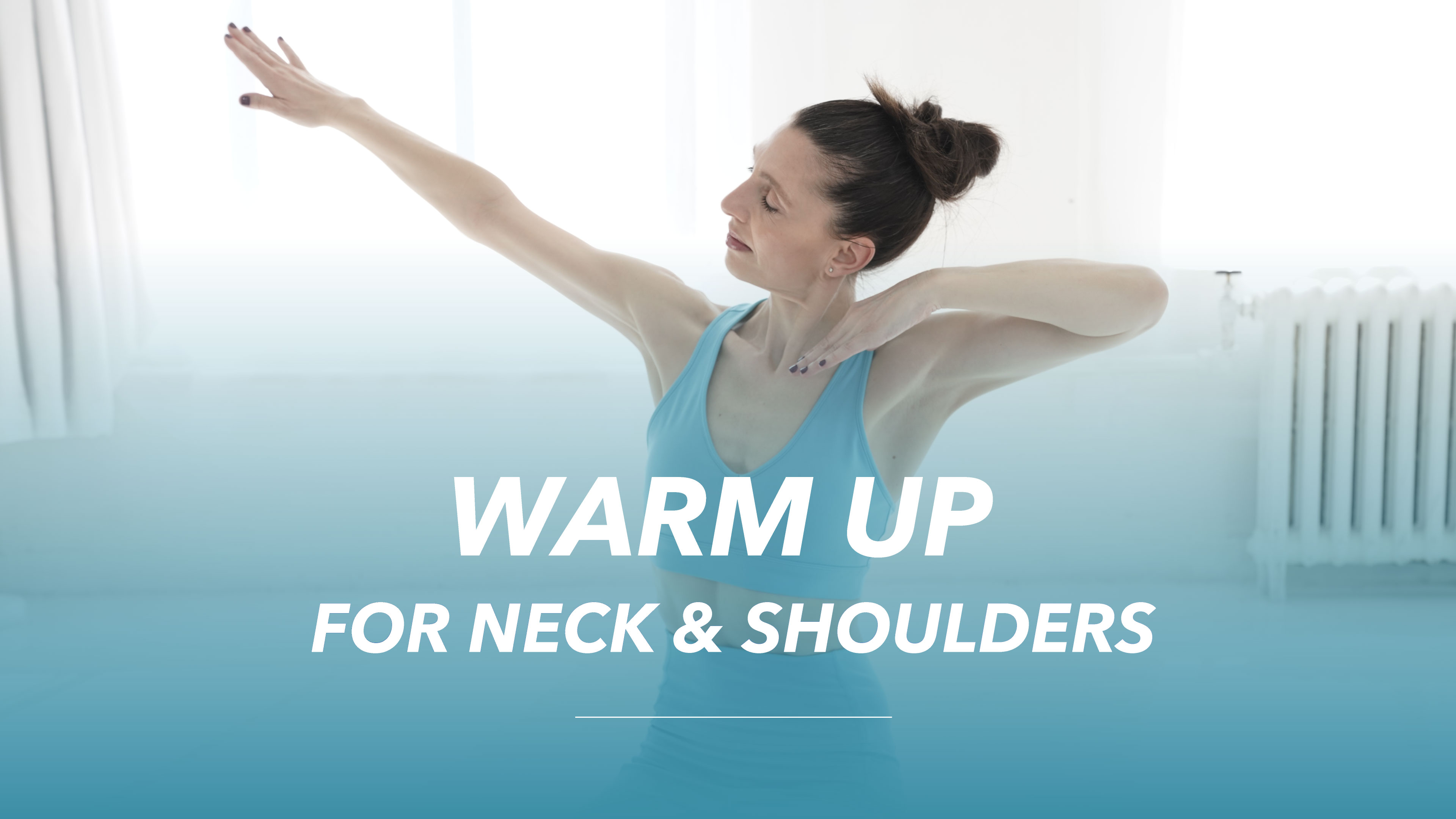 Warm up for the neck and shoulders