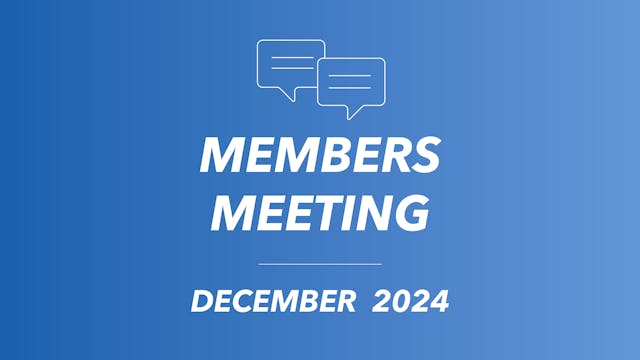 Members' Meeting December 2024