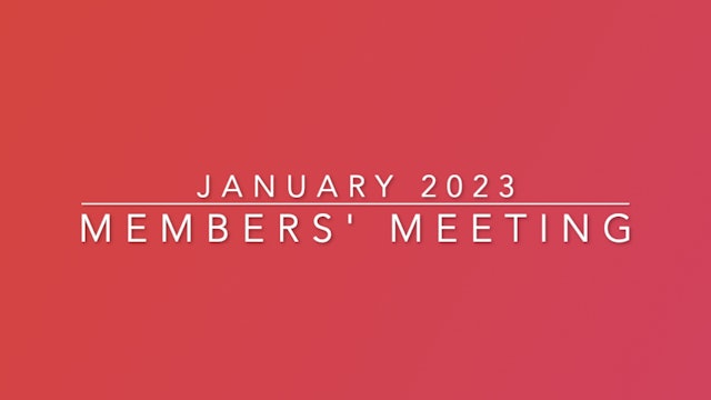January 2023 meeting