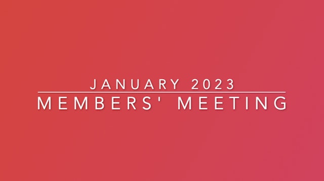 January 2023 meeting