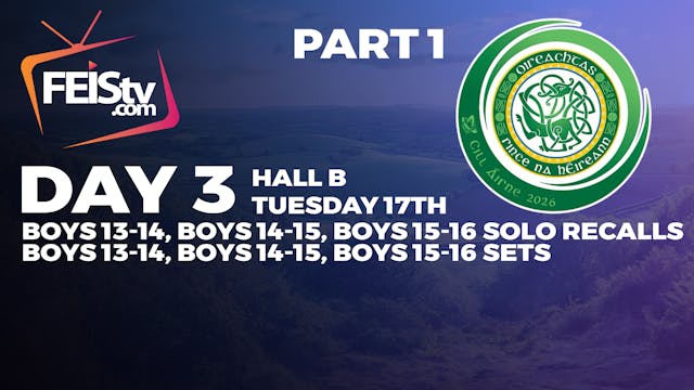All Ireland 2026 Day 3 - HALL B PART 1