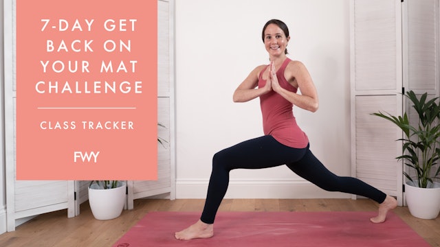 Get back on your mat challenge: class tracker