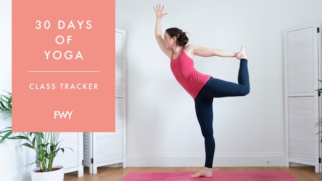 30 days of yoga: class tracker