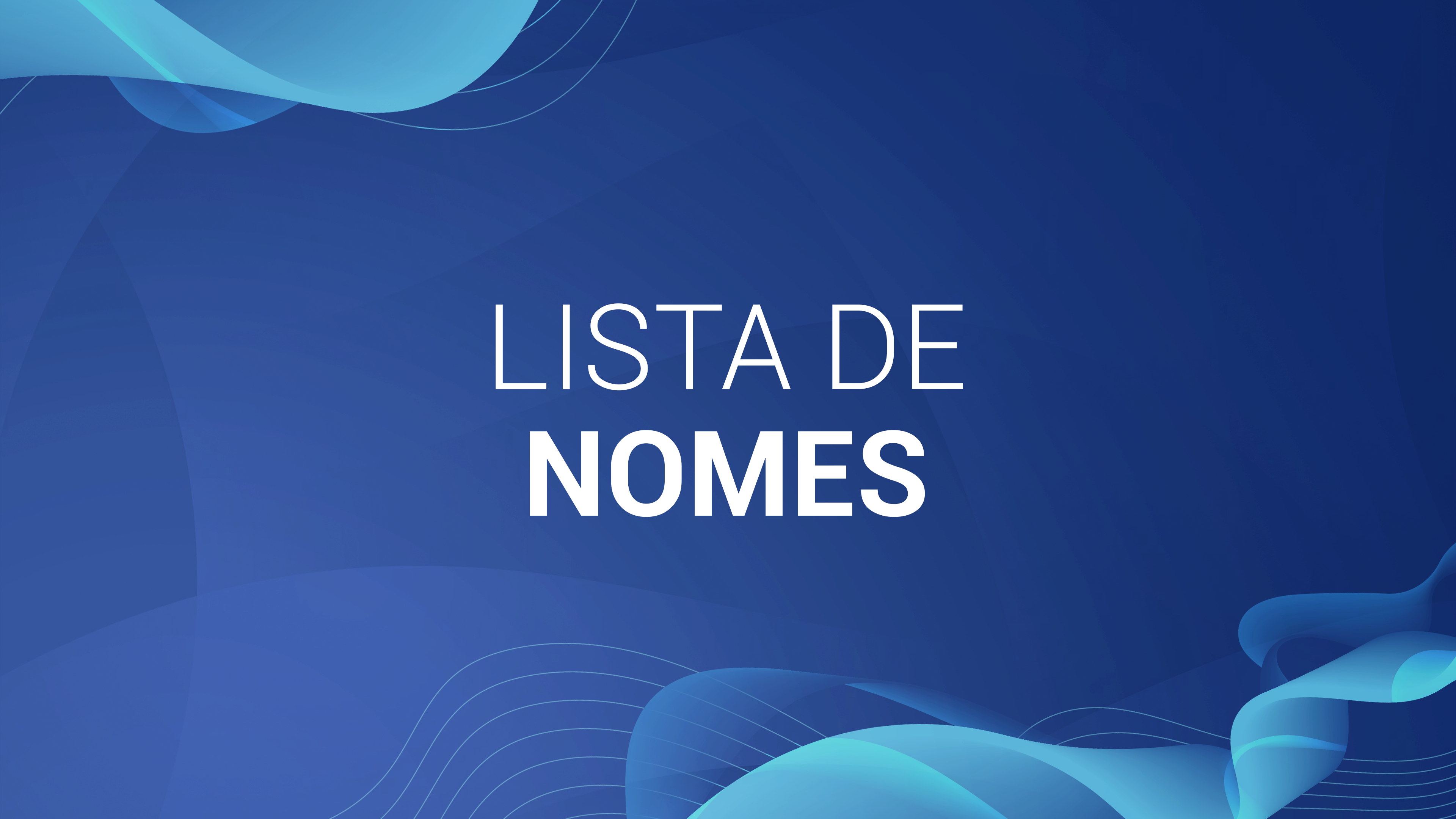 01. Lista de nomes