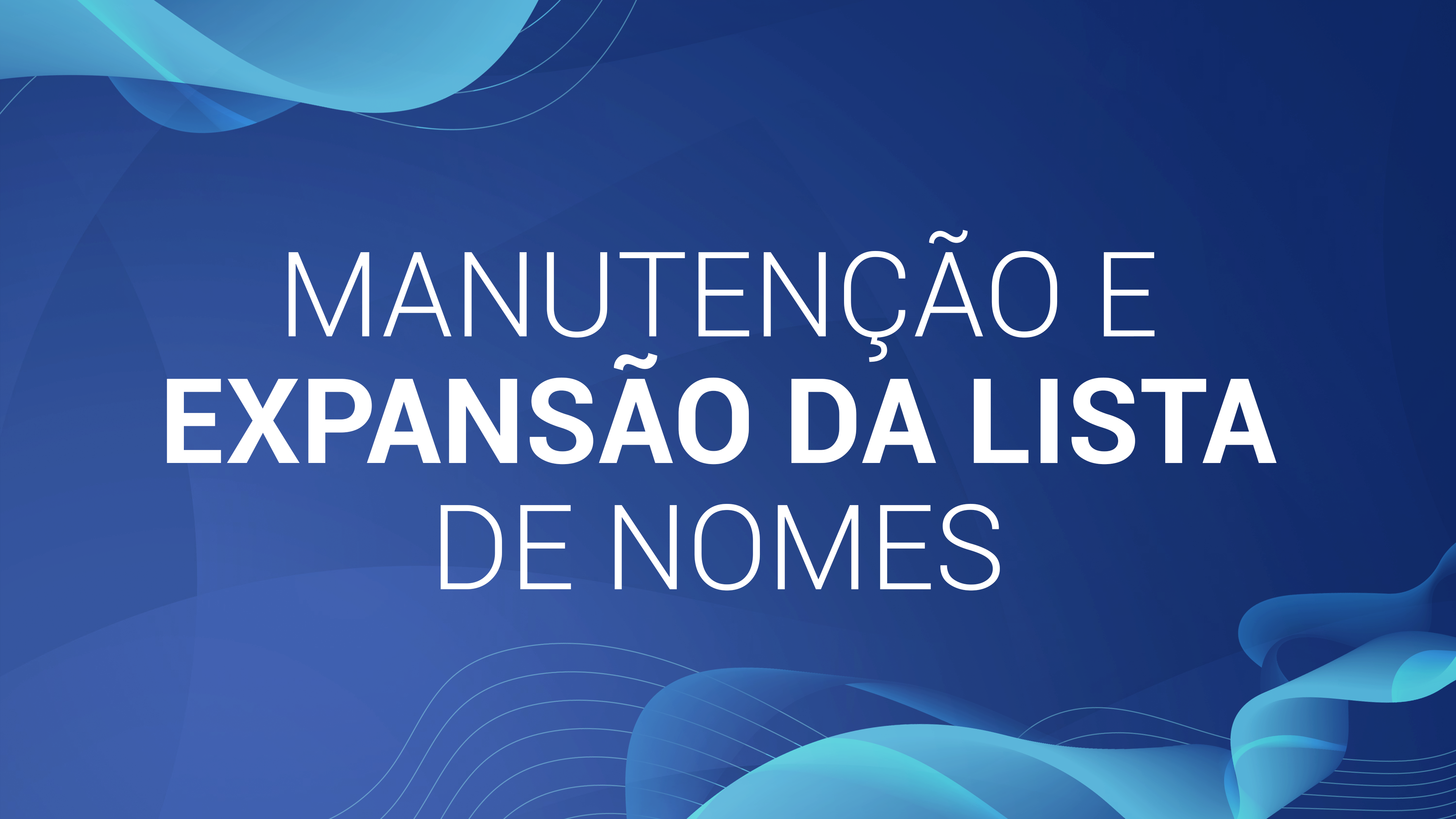 05. Manutenção e expansão da lista de nomes