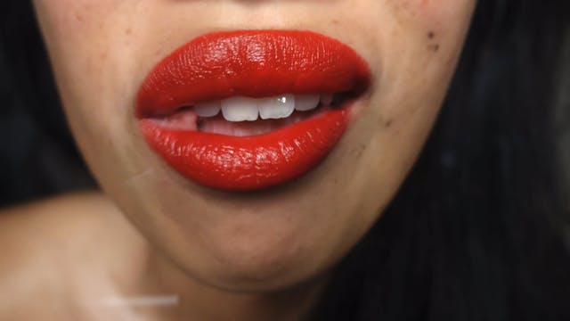 Chewing gum, spit and lick it all up