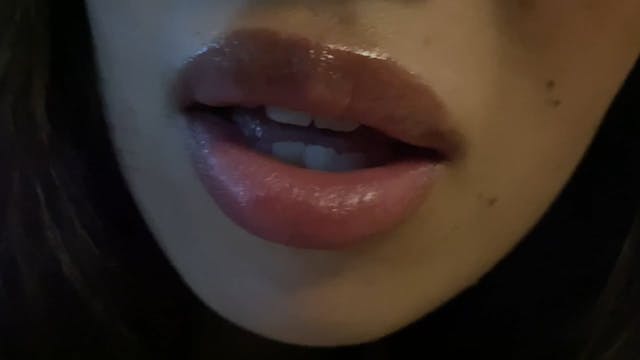 Warm breath in your face while I lick you
