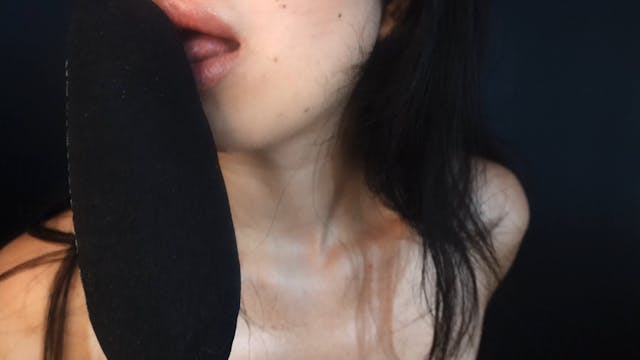 licking a long hard and big mic