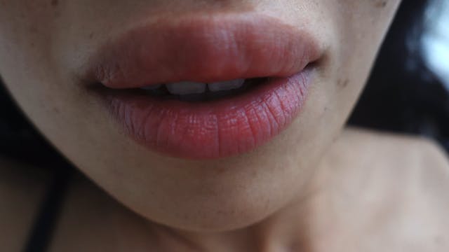 Lay on top of me and watch my tongue