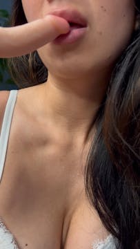Licking and sucking a small cock