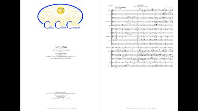 Z3 Sarastro Act 2 SINGENDE Partitur