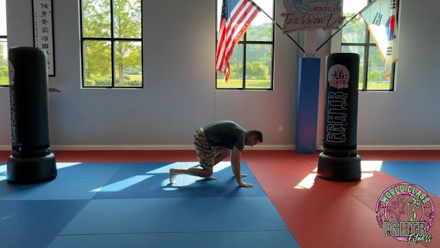Childs Pose with Torso Turn