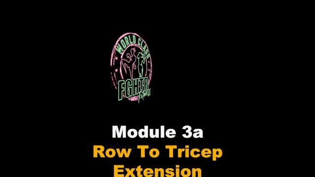 Row To Tricep Extension