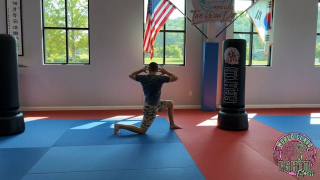 Half Kneeling Torso Rotations