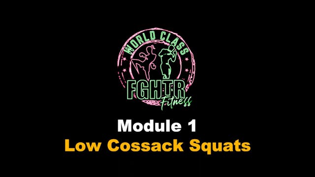 Low Cossack Squats
