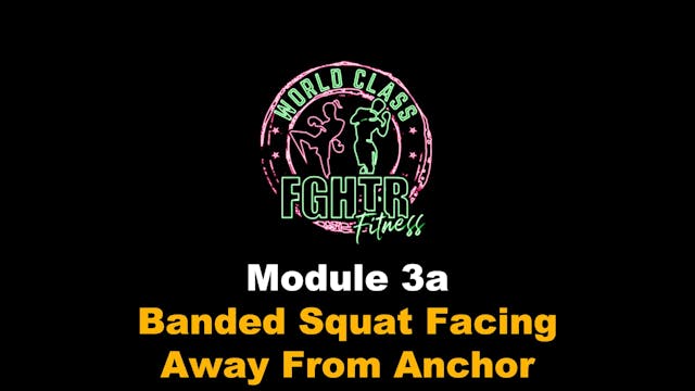 Banded Squat Facing Away From Anchor