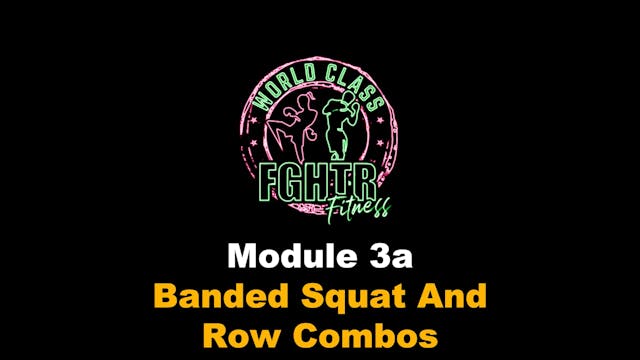 Banded Squat And Row Combos