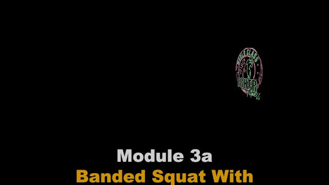 Banded Squat With Arms By Shoulders