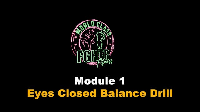 Eyes Closed Balance Drill