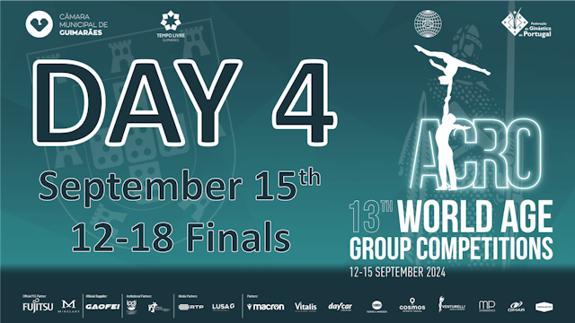 13th WAGC | Sunday | Sept 15th | 12-18 Finals |1st Junior World Championships