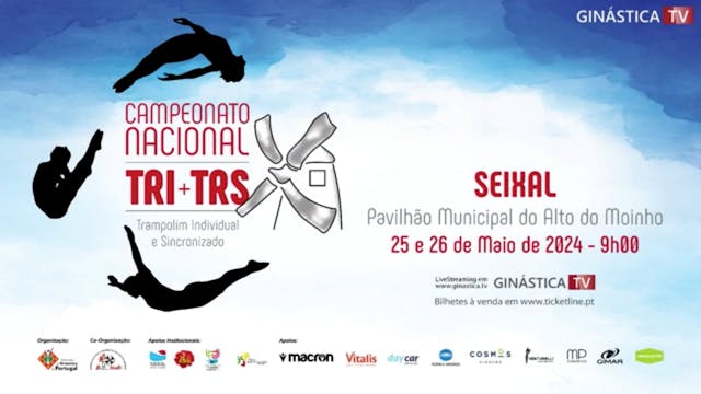 Trampolins | Campeonato Nacional de TRI / TRS 2024 | Sábado Manhã - Part 1