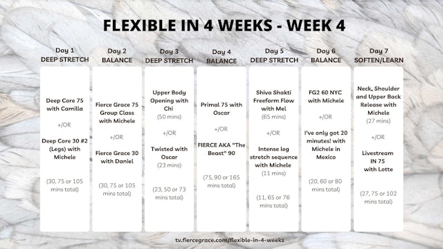 Flexible in 4 Weeks - Week 4