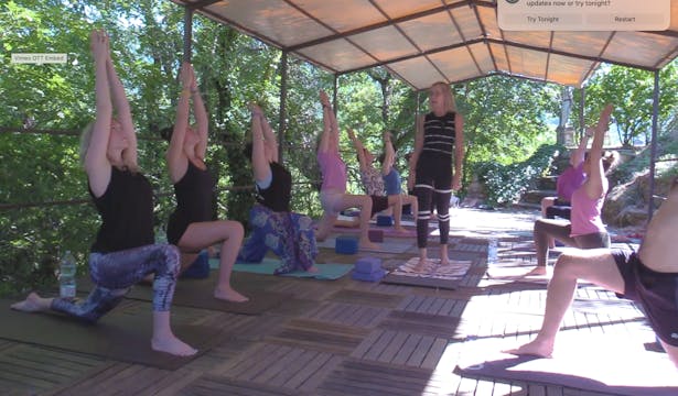 Complete Leg Stretching with Michele in Tuscany