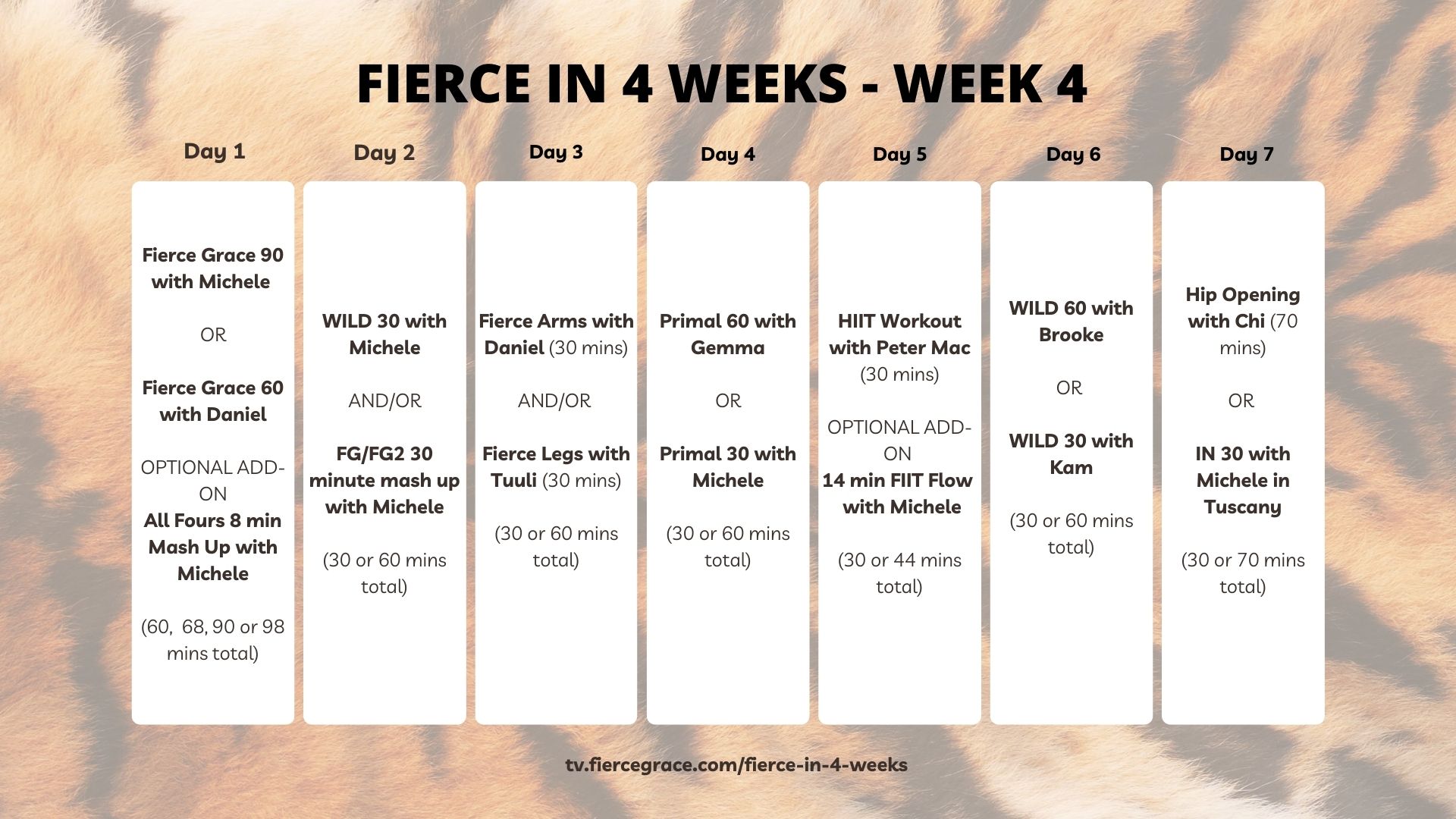 Fierce in 4 Weeks - Week 4