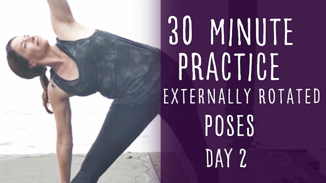 8. Day 2 - Externally Rotated Poses 30 minute Yoga Flow Class