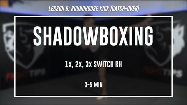 Lesson 8 - Roundhouse Kick (Catch-Over) - Shadowboxing
