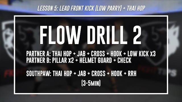 Lesson 5 - Lead Front Kick Flow Drill 2
