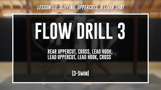 Lesson 10 - Slipping, Uppercuts, & Liver Shot - Flow Drill 3